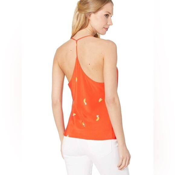 Astr the Label Patti Cowl Neck Orange Fruit Novelty Tank Small - Picture 2 of 6